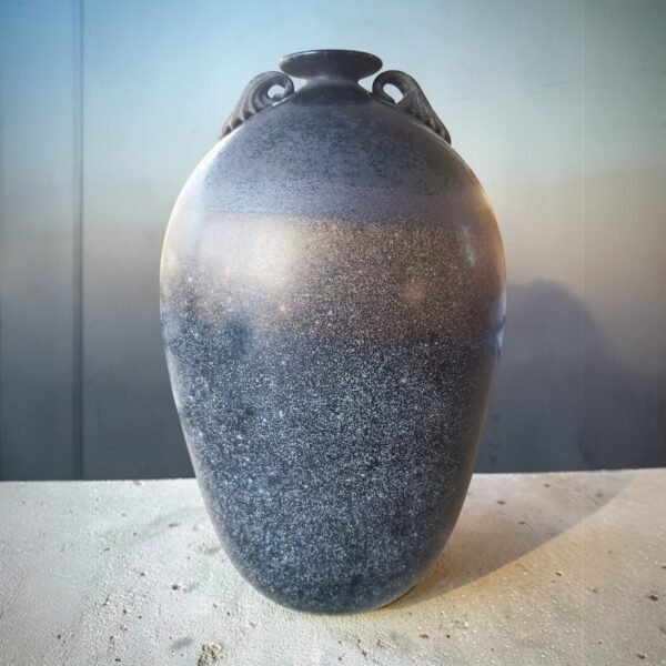 Sculpturale Murano-vaas met bladgoud – Mario Gambaro ca. 1960