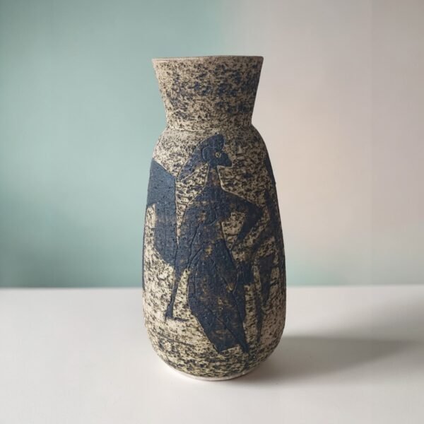 XL Mid-Century Vaas – Loré Beesel Keramiek 1960